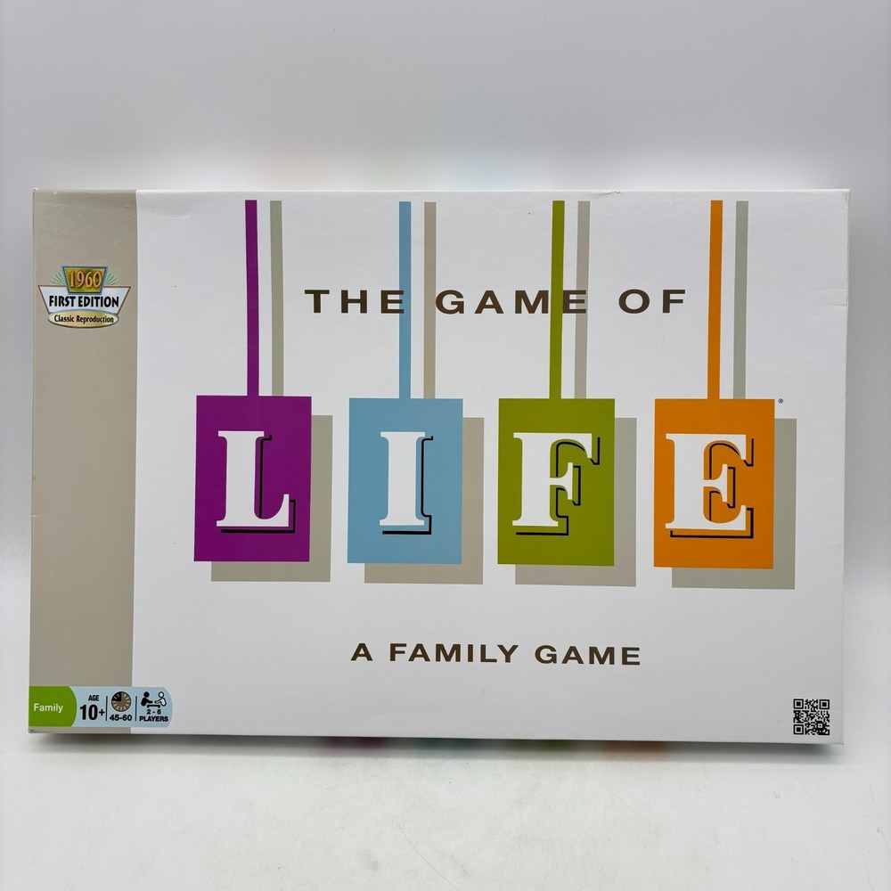 The Game of Life 1960 Reproduction COMPLETE Winning Moves 2013 Classic Artwork